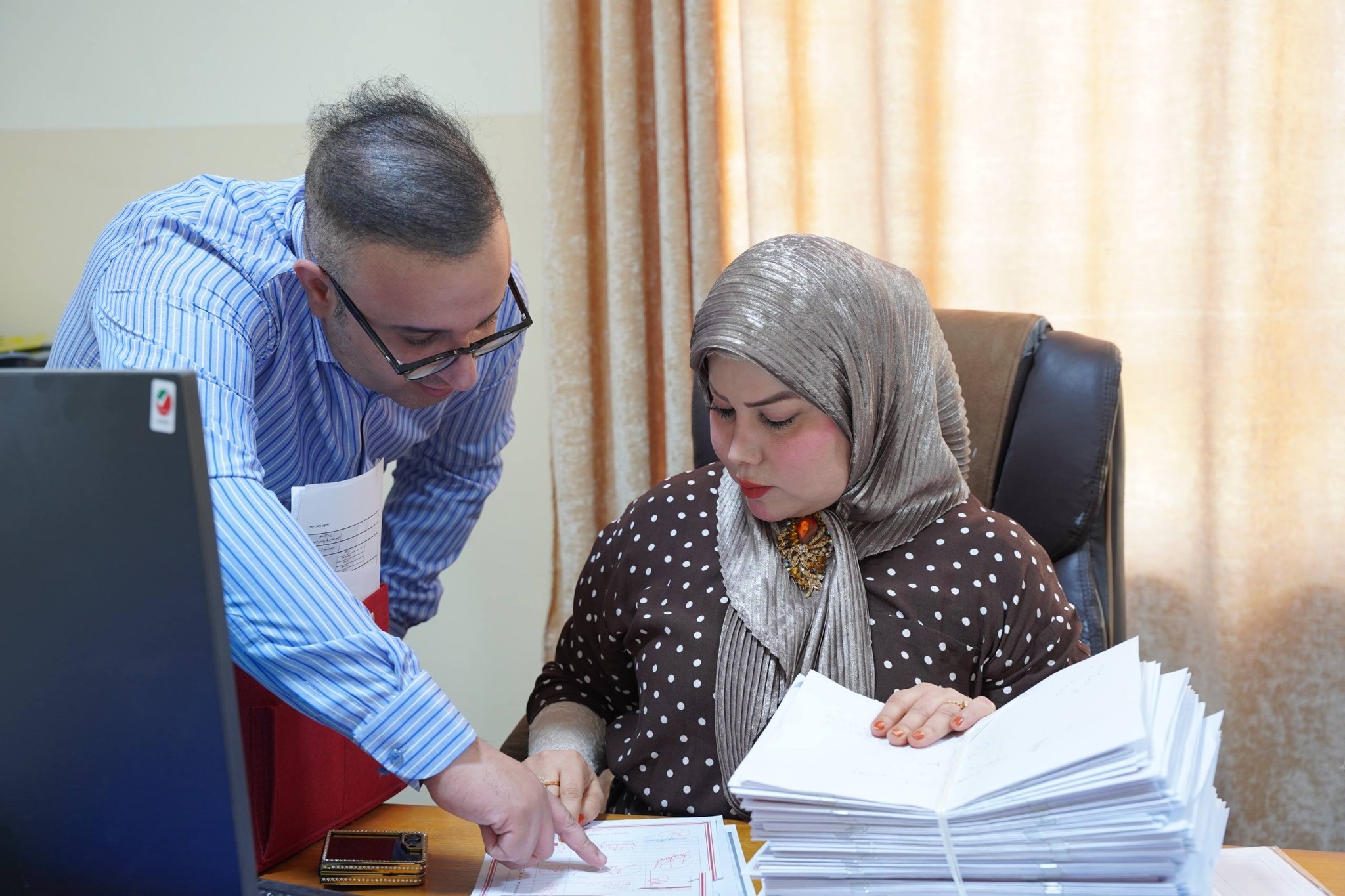 اللجنة العلمية المشكلة من رئاسة الجامعة التقنية الجنوبية تزور المعهد التقني التكنولوجي في البصرة.